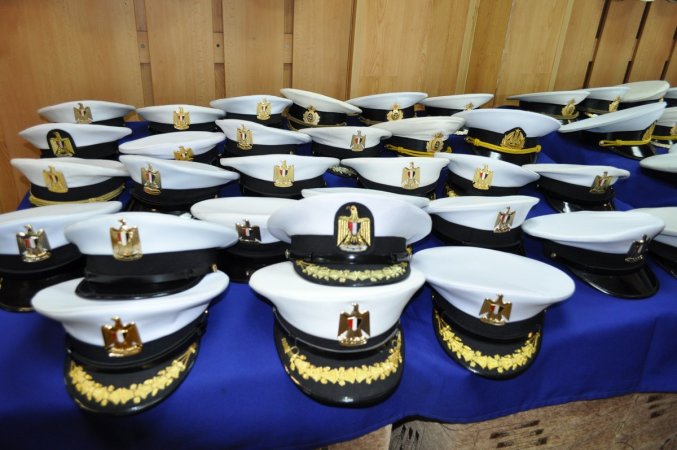 Egyptian and Russian naval caps